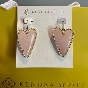 Kendra Scott Ansley Rose Quartz Earrings